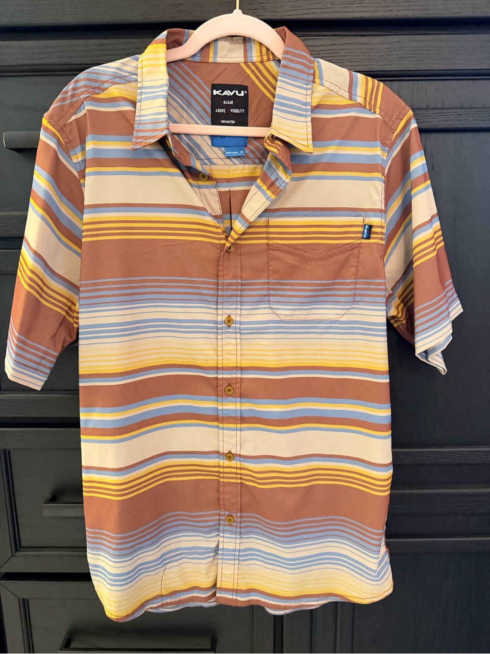 Kavu Button Down Striped Shirt